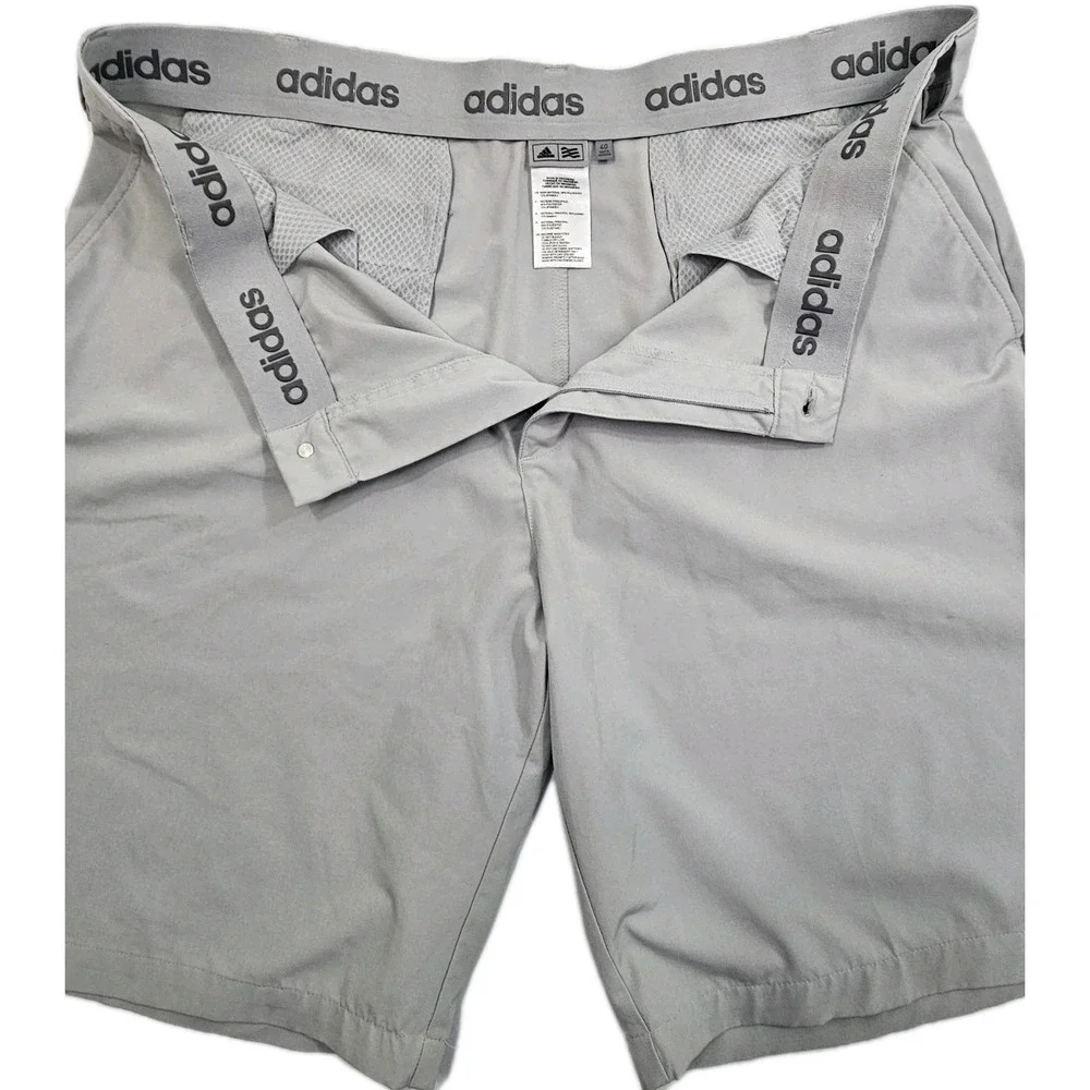 Men's Adidas 365 Ultimate Chino Golf Shorts Size 40 Gray Performance Sport
